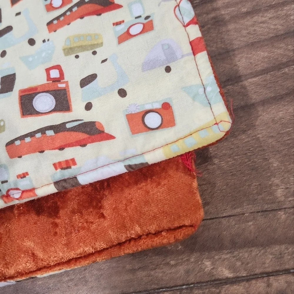 baby boy crib handmade blanket Cameras Planes Trains and Automobiles